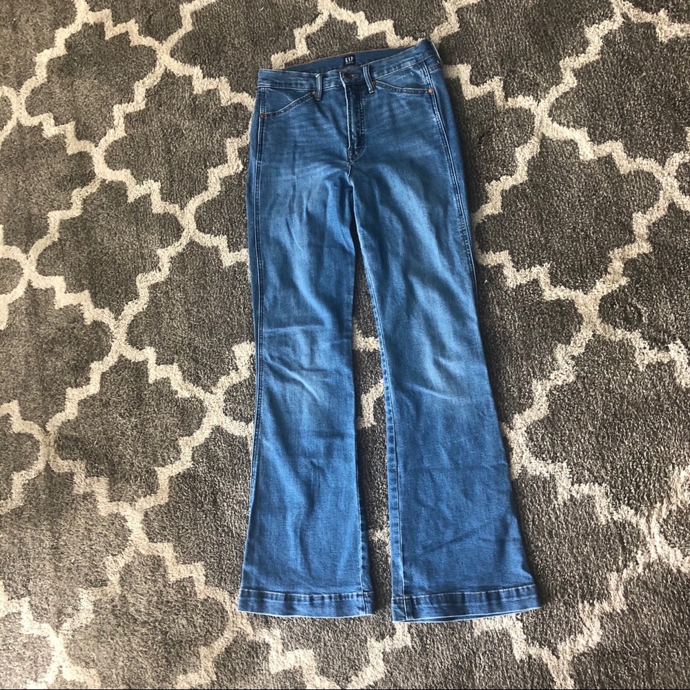 Gap 70s style high rise flare